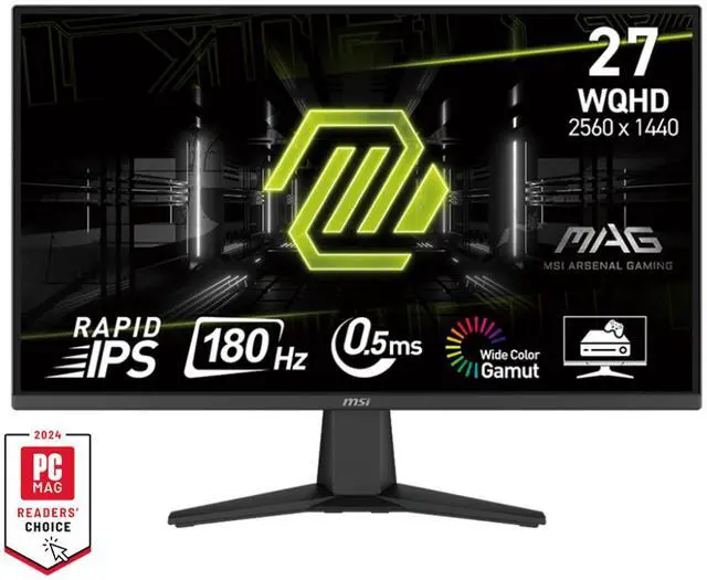 Alt view image 10 of 10 - MSI 27" 180 Hz Rapid VA QHD Gaming Monitor FreeSync (AMD Adaptive Sync) 80% Adobe RGB / 80% DCI-P3 / 105% sRGB MAG 27CQ6F