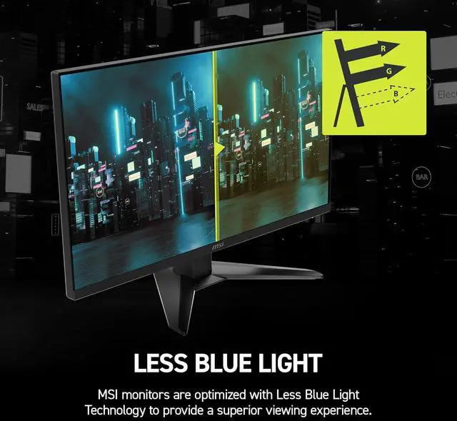 Alt view image 8 of 11 - MSI 27" 1920x1080 200 Hz Rapid IPS FHD16:9 Gaming Monitor 0.5ms (GTG) FreeSync (AMD Adaptive Sync) Flat Panel MAG 272F
