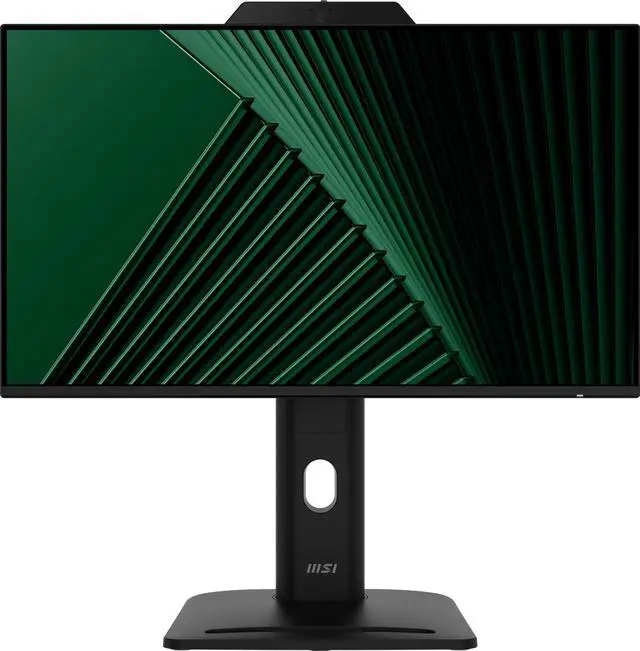 Alt view image 3 of 18 - MSI PRO MP242PMG, 24-inch IPS 1920 x 1080 (FHD) Computer Monitor, 120Hz, Webcam, Adaptive-Synch, EPEAT Silver, HDMI, DisplayPort, VGA Port, VESA Mountable, Tilt, Height Adjustable, Speaker, 1ms, Black