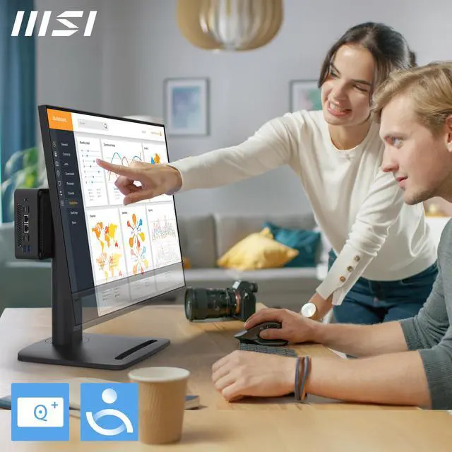 Alt view image 4 of 6 - MSI PRO MP245PG E14, 23.8’ IPS, FHD, 144Hz, 4ms GTG, Height Adj. stand, Speaker