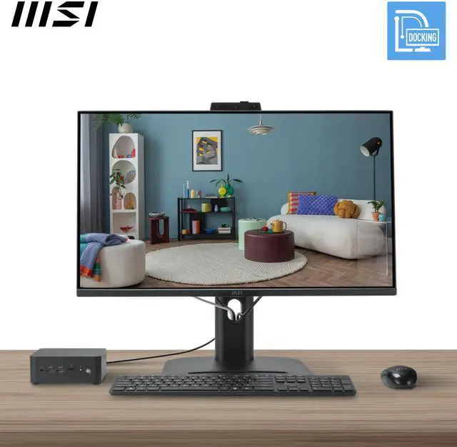 Alt view image 4 of 7 - MSI PRO MP275QPDG, 27" IPS, QHD, 100hz, Height Adj. stand, Speaker, Webcam, Ethernet Interface - 1x LAN Port (1Gbps)