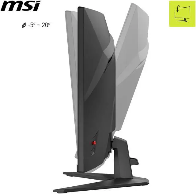 Alt view image 4 of 11 - MSI 31.5" 180 Hz Rapid VA QHD(2560 x 1440) Gaming Monitor-180Hz, 0.50ms, Adaptive Sync, HDR Ready, HDMI, VGA Port, VESA Mountable, Tilt, 4-Side Slim Bezel, MAG 321CQF E18