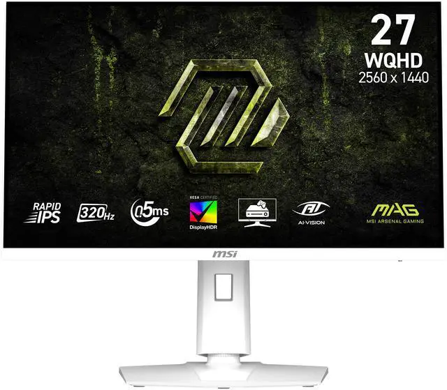 Main image of MSI 27" 320 Hz Rapid IPS 2560 x 1440 (QHD) Gaming Monitor FreeSync (AMD Adaptive Sync) MAG 274QRFW MAG 274QRFW X32