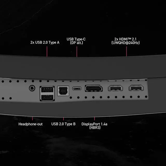 Alt view image 10 of 10 - MSI 34" 3440x1440 240 Hz Rapid VA UWQHD Gaming Monitor FreeSync (AMD Adaptive Sync) MPG 346CQRF X24
