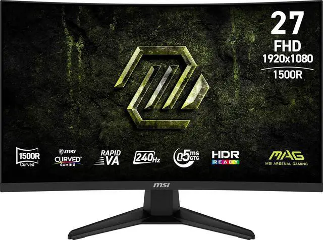 Main image of MSI 27" 1920x1080 240 Hz Rapid VA FHD Gaming Monitor FreeSync (AMD Adaptive Sync) MAG 275CF X24