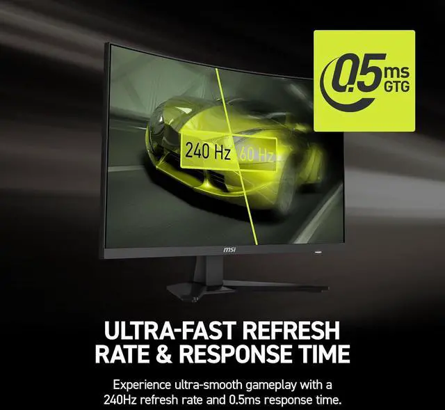 Alt view image 3 of 7 - MSI 27" 1920x1080 240 Hz Rapid VA FHD Gaming Monitor FreeSync (AMD Adaptive Sync) MAG 275CF X24