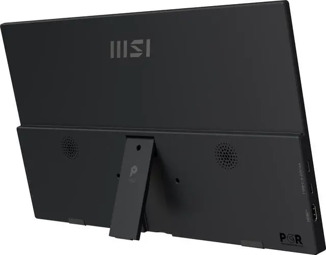 Alt view image 5 of 20 - MSI Pro MP165 E6 Portable Monitor, 15.6" FHD IPS 1080p, USB Type-C, Mini-HDMI, Built-in Speakers, Perfect for PC, Mac, PS5, PS4, Xbox, Mobile, Matte Black