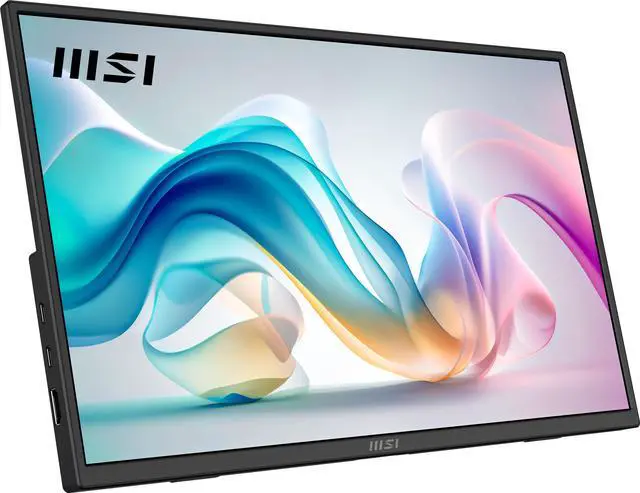 Alt view image 3 of 20 - MSI Pro MP165 E6 Portable Monitor, 15.6" FHD IPS 1080p, USB Type-C, Mini-HDMI, Built-in Speakers, Perfect for PC, Mac, PS5, PS4, Xbox, Mobile, Matte Black