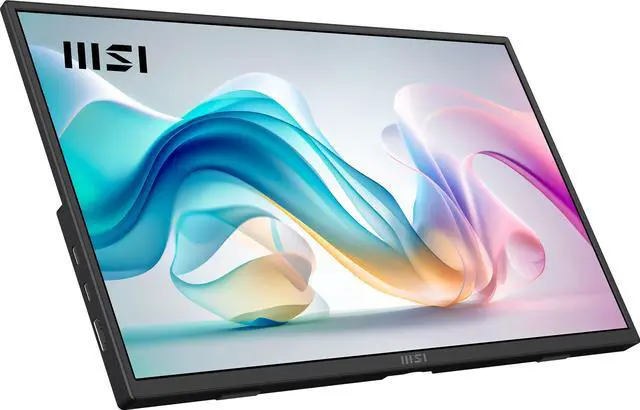 Alt view image 11 of 20 - MSI Pro MP165 E6 Portable Monitor, 15.6" FHD IPS 1080p, USB Type-C, Mini-HDMI, Built-in Speakers, Perfect for PC, Mac, PS5, PS4, Xbox, Mobile, Matte Black