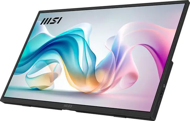 Alt view image 4 of 20 - MSI Pro MP165 E6 Portable Monitor, 15.6" FHD IPS 1080p, USB Type-C, Mini-HDMI, Built-in Speakers, Perfect for PC, Mac, PS5, PS4, Xbox, Mobile, Matte Black