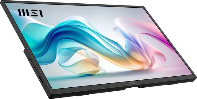 Alt view image 13 of 20 - MSI Pro MP165 E6 Portable Monitor, 15.6" FHD IPS 1080p, USB Type-C, Mini-HDMI, Built-in Speakers, Perfect for PC, Mac, PS5, PS4, Xbox, Mobile, Matte Black