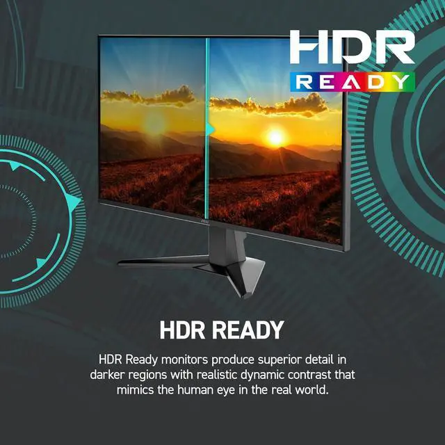 Alt view image 6 of 18 - MSI G275L E14 27" FHD Gaming Monitor 1920x1080 144Hz 1ms FreeSync IPS HDR Ready Anti-Glare HDMI DisplayPort Adaptive-Sync Frameless Design VESA Mount Compatible