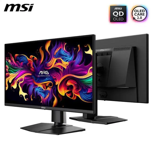 Alt view image 6 of 17 - MSI MAG 272QP QD-OLED X24 27" 16:9, 240Hz Gaming Monitor, 0.3ms, 2560 x 1440 (WQHD), 1x DP (1.4a), 2xHDMI (2.1), HDR ready, G-SYNC Compatible & FreeSync Premium