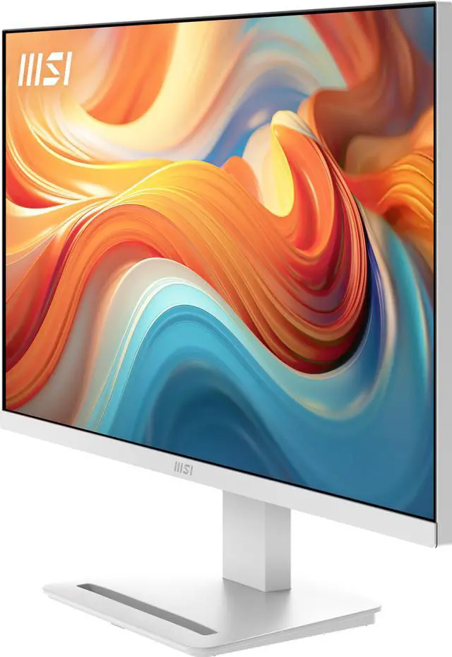 Alt view image 9 of 17 - MSI 27" WQHD 2K 1440P 144Hz IPS 1ms White Computer Monitor with Built-in Speakers for both Work & Gaming PRO MP273QW E14