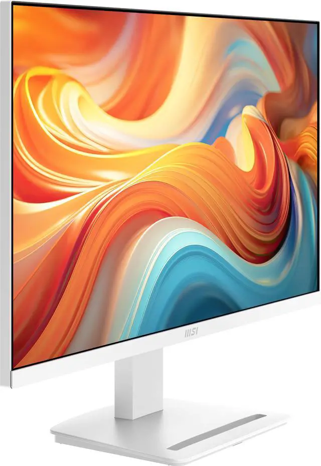 Alt view image 6 of 17 - MSI 27" WQHD 2K 1440P 144Hz IPS 1ms White Computer Monitor with Built-in Speakers for both Work & Gaming PRO MP273QW E14