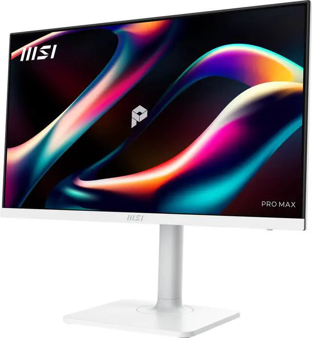 Alt view image 9 of 16 - MSI 27 inch QHD 2K 1440P 144Hz AMD FreeSync HDR Ready USB-C Built-in Speakers White Computer Monitor with Height Adjustable, Pivot, Swivel & Tilt Stand PRO MAX 271QPHW E14