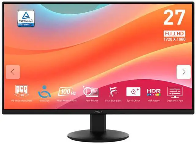 MSI 27-inch Full HD 100Hz IPS monitor