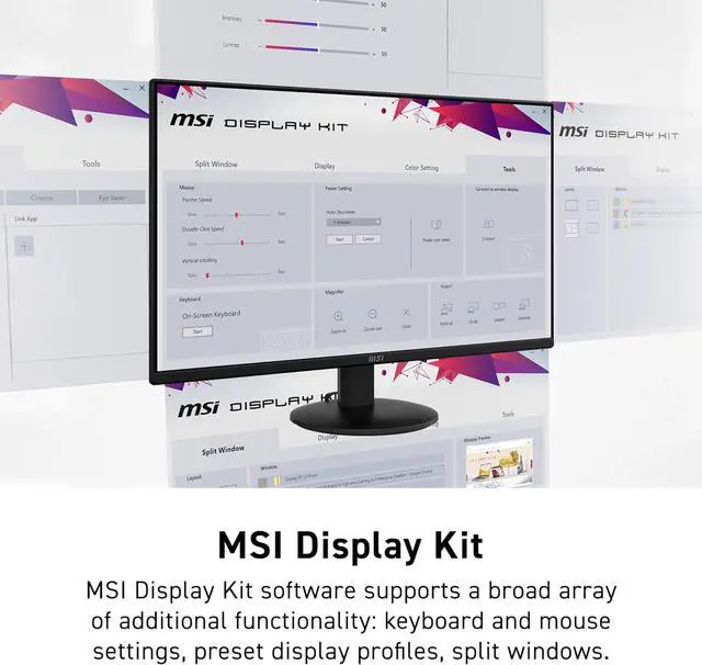 Alt view image 10 of 10 - MSI 27 inch Full HD 100Hz IPS Adaptive Sync 1ms Computer Monitor for both work & casual gaming PRO MP272LE