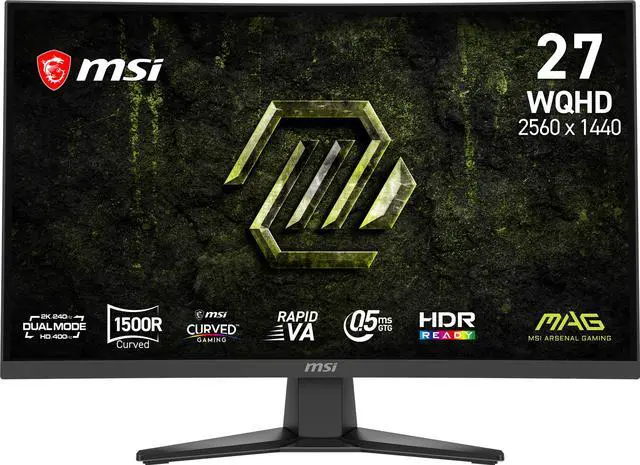 MSI 27 inch Dual Mode QHD 2K 1440P 240Hz Full HD 400Hz Adaptive