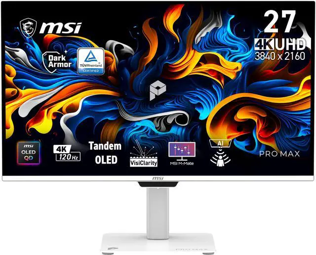 MSI 27 inch UHD 4K 120Hz Adaptive Sync 0.03ms HDR400 USB-C Tandem