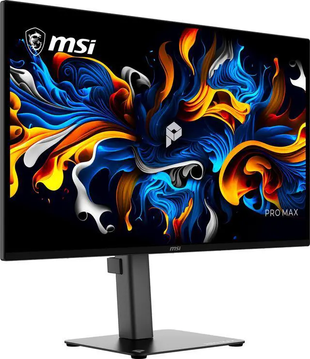 Alt view image 2 of 15 - MSI 27" (26.5" viewable) UHD 4K 120Hz AMD FreeSync Premium Pro (Adaptive Sync) 0.03ms USB-C PIP PBP OLED Computer Monitor with Height Adjustable, Swivel, Pivot & Tilt Stand PRO MAX 271UPX12G