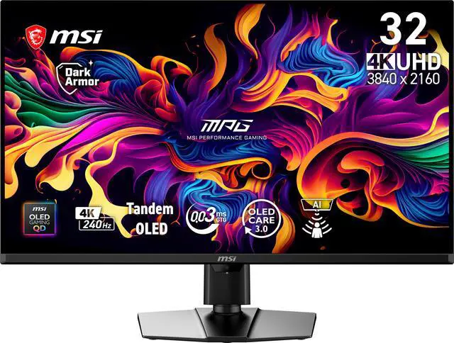 MSI 32 inch UHD 4K 240Hz Adaptive Sync HDR500 OLED Gaming Computer