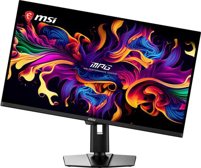 Alt view image 7 of 20 - MSI 32 inch UHD 4K 240Hz Adaptive Sync HDR500 OLED Gaming Computer Monitor with Height Adjustable, Pivot, Swivel & Tilt Stand MPG 322UR QD-OLED X24