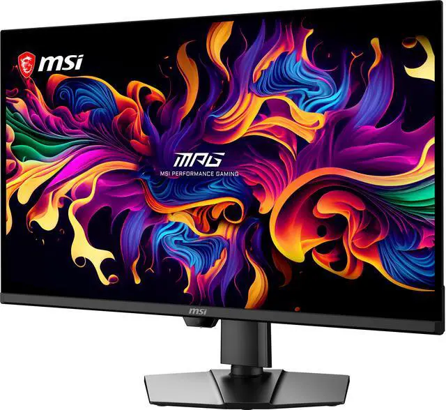 Alt view image 4 of 20 - MSI 32 inch UHD 4K 240Hz Adaptive Sync HDR500 OLED Gaming Computer Monitor with Height Adjustable, Pivot, Swivel & Tilt Stand MPG 322UR QD-OLED X24