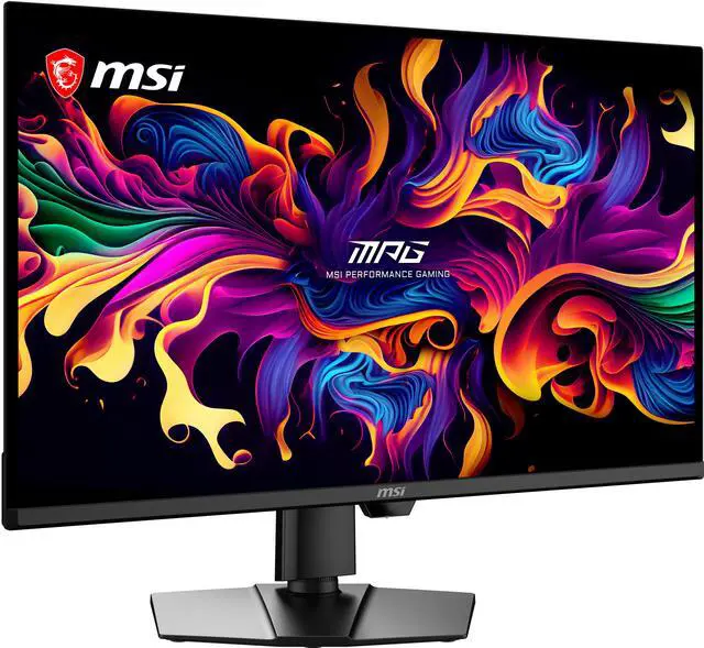 Alt view image 3 of 20 - MSI 32 inch UHD 4K 240Hz Adaptive Sync HDR500 OLED Gaming Computer Monitor with Height Adjustable, Pivot, Swivel & Tilt Stand MPG 322UR QD-OLED X24