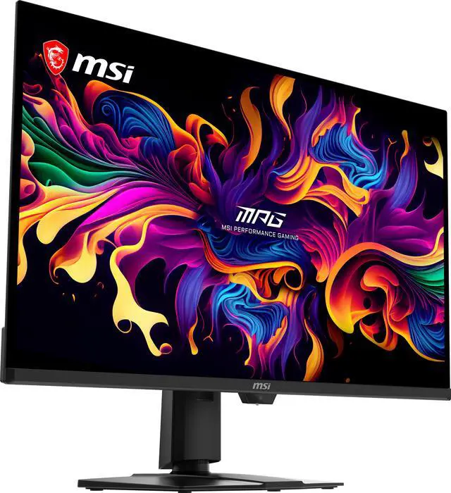Alt view image 6 of 20 - MSI 32 inch UHD 4K 240Hz Adaptive Sync HDR500 OLED Gaming Computer Monitor with Height Adjustable, Pivot, Swivel & Tilt Stand MPG 322UR QD-OLED X24