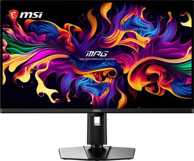 Alt view image 2 of 20 - MSI 32 inch UHD 4K 240Hz Adaptive Sync HDR500 OLED Gaming Computer Monitor with Height Adjustable, Pivot, Swivel & Tilt Stand MPG 322UR QD-OLED X24