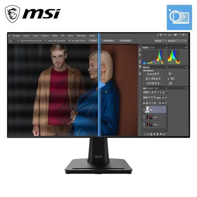 Alt view image 3 of 7 - MSI 24 inch (24.5" viewable) Full HD 144Hz IPS AMD FreeSync 1ms FHD Computer Monitor with VGA port for both work and gaming PRO MP251 E14L