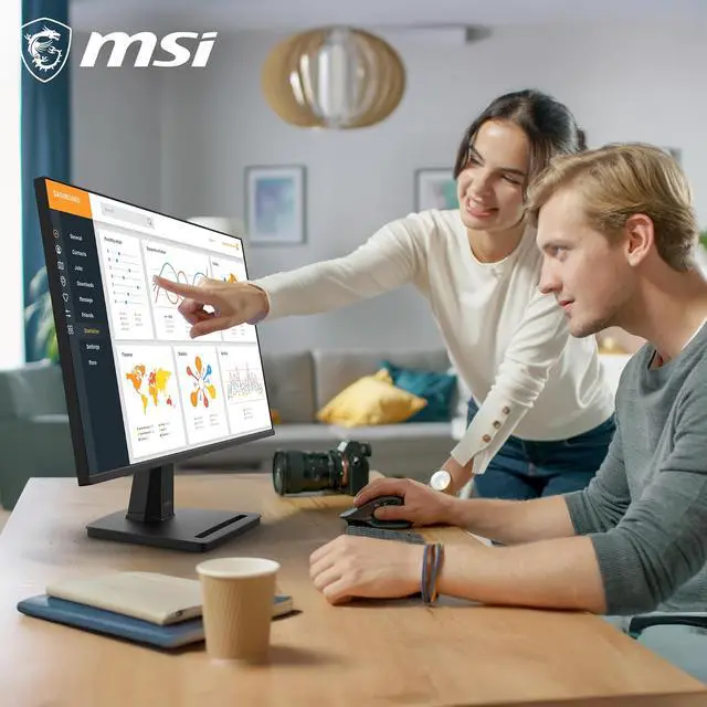 Alt view image 4 of 7 - MSI 24 inch (24.5" viewable) Full HD 144Hz IPS AMD FreeSync 1ms FHD Computer Monitor with VGA port for both work and gaming PRO MP251 E14L
