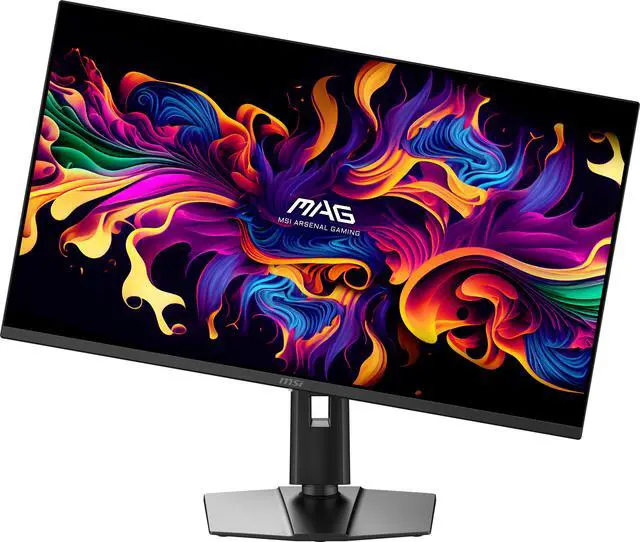 Alt view image 3 of 18 - MSI 32 inch (31.5" viewable) UHD 4K 165Hz AMD FreeSync Premium Pro & G-Sync Compatible HDR400 OLED Gaming Computer Monitor with Height Adjustable, Swivel, Pivot & Tilt Stand MAG 322UP QD-OLED E16