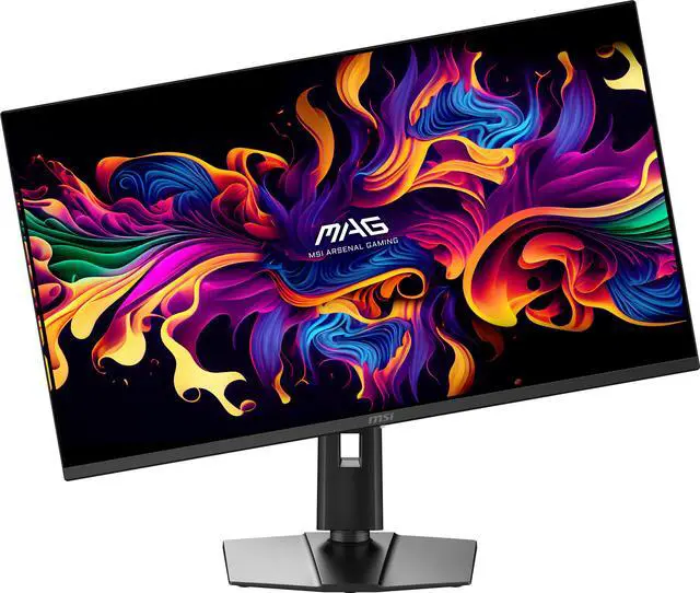 Alt view image 2 of 18 - MSI 32 inch (31.5" viewable) UHD 4K 165Hz AMD FreeSync Premium Pro & G-Sync Compatible HDR400 OLED Gaming Computer Monitor with Height Adjustable, Swivel, Pivot & Tilt Stand MAG 322UP QD-OLED E16