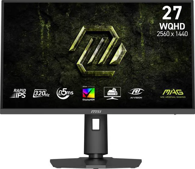 MSI 27 inch WQHD 2K 1440P 320Hz IPS AMD FreeSync Premium & G-Sync
