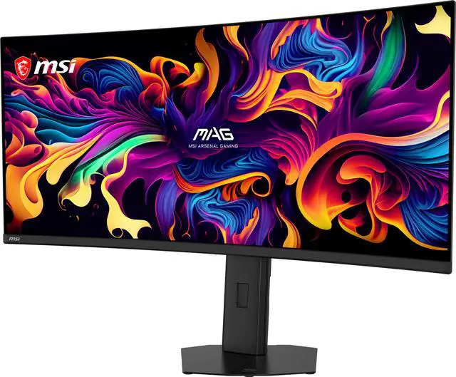 Alt view image 4 of 20 - MSI 34" 280Hz QD-OLED UWQHD Gaming Monitor FreeSync Premium Pro & G-Sync Compatible Adobe RGB 97% / DCI-P3 99% / sRGB 136% MAG 341CQP QD-OLED X28
