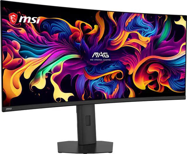 Alt view image 2 of 20 - MSI 34" 280Hz QD-OLED UWQHD Gaming Monitor FreeSync Premium Pro & G-Sync Compatible Adobe RGB 97% / DCI-P3 99% / sRGB 136% MAG 341CQP QD-OLED X28