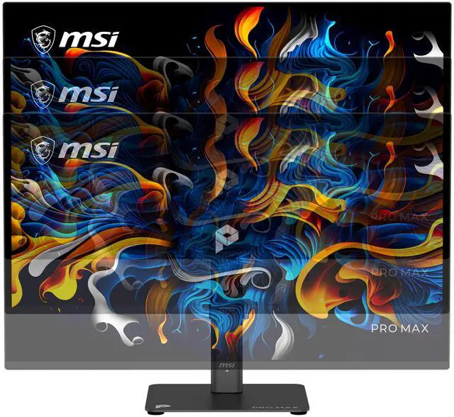 Alt view image 3 of 20 - MSI PRO MAX 271QPX14G 27" 2560 x 1440 (QHD) QD OLED Monitor, 144Hz, DisplayHDR, AMD Free Sync/G-SYNC Compatible, HDMI, Display Port, USB-C (15W Power Delivery), Delta E< 2, PANTONE Validated, Height Adjustable Stand, Speaker, Black