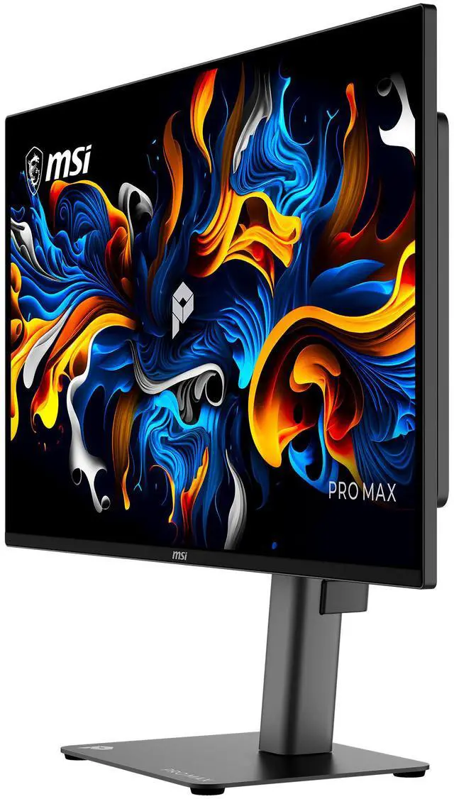 Alt view image 5 of 20 - MSI PRO MAX 271QPX14G 27" 2560 x 1440 (QHD) QD OLED Monitor, 144Hz, DisplayHDR, AMD Free Sync/G-SYNC Compatible, HDMI, Display Port, USB-C (15W Power Delivery), Delta E< 2, PANTONE Validated, Height Adjustable Stand, Speaker, Black