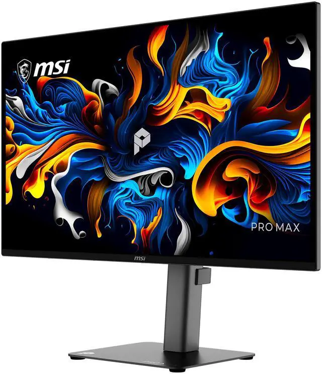Alt view image 6 of 20 - MSI PRO MAX 271QPX14G 27" 2560 x 1440 (QHD) QD OLED Monitor, 144Hz, DisplayHDR, AMD Free Sync/G-SYNC Compatible, HDMI, Display Port, USB-C (15W Power Delivery), Delta E< 2, PANTONE Validated, Height Adjustable Stand, Speaker, Black