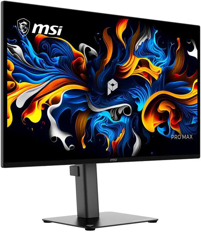 Alt view image 7 of 20 - MSI PRO MAX 271QPX14G 27" 2560 x 1440 (QHD) QD OLED Monitor, 144Hz, DisplayHDR, AMD Free Sync/G-SYNC Compatible, HDMI, Display Port, USB-C (15W Power Delivery), Delta E< 2, PANTONE Validated, Height Adjustable Stand, Speaker, Black