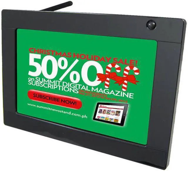 Main image of IAdea XDS-1062 10-inch All-in-One Multi-touch POE Signboard w/ Customizable Bezel and Motion Sensor