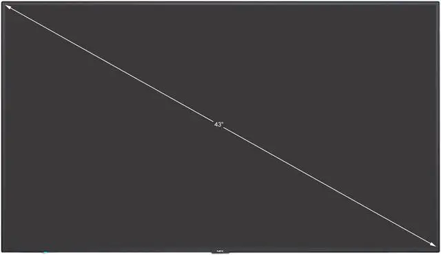 Alt view image 2 of 3 - NEC MultiSync P435 Black 43" 3840 x 2160 (4K) 1.07 Billion Colors Built-in Speaker Display
