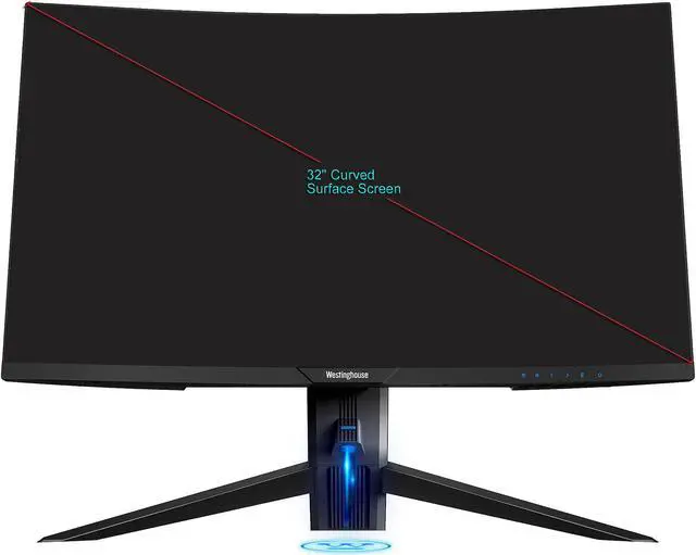 Alt view image 8 of 8 - Westinghouse WC32PX9019 32" Full HD 1920 x 1080 144Hz 2xHDMI DisplayPort USB 3.0 Hub AMD FreeSync Technology Flicker-Free Low Blue Light Filter Widescreen Backlit LED Curved Gaming Monitor