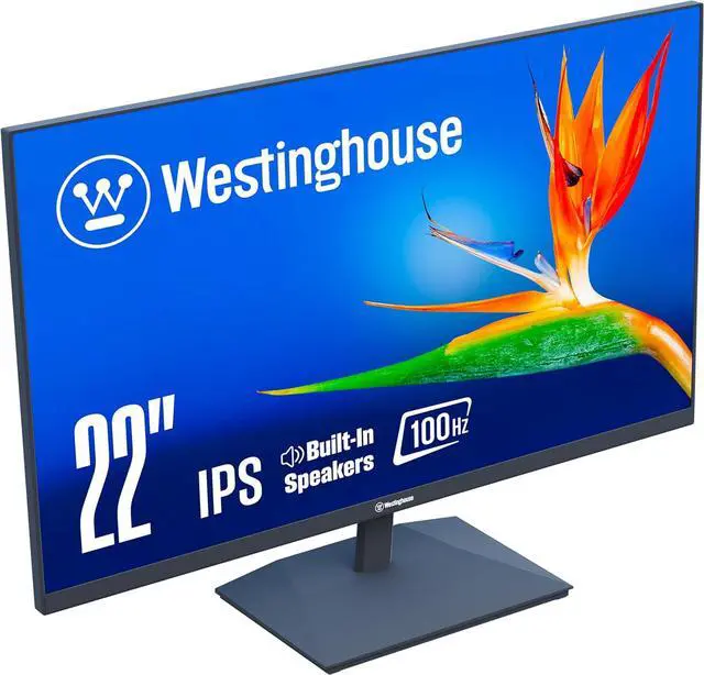 Main image of Westinghouse 22" Computer Monitor, 100Hz, 1080p Full HD IPS Display, Adaptive Sync, Blue Light Protection, Home Office PC Screens with Built in Speakers, HDMI, VGA, for Work & Productivity WH22FA9420
