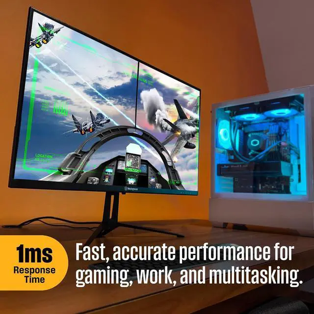 Alt view image 4 of 8 - Westinghouse 22" Monitor, 1080p Full HD IPS Computer Screen, 100Hz Refresh Rate, 1ms Response, HDR, Adaptive Sync, Built-in Speakers, HDMI, VGA, Gaming & Home Office (2025 Model) WH22FA9600