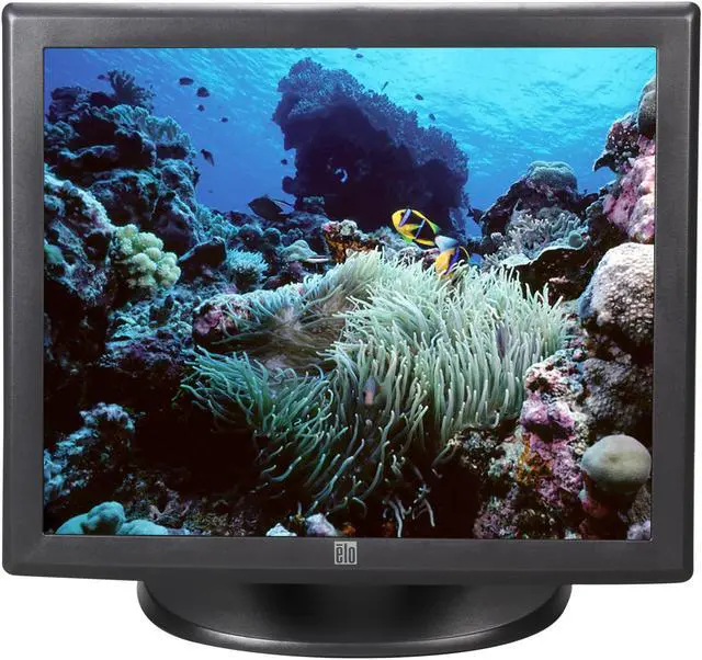 Alt view image 2 of 7 - Elo Touch Solutions 1928L (E897317) Dark Gray 19" Dual serial/USB IntelliTouch Touchscreen Monitor Built-in Speakers