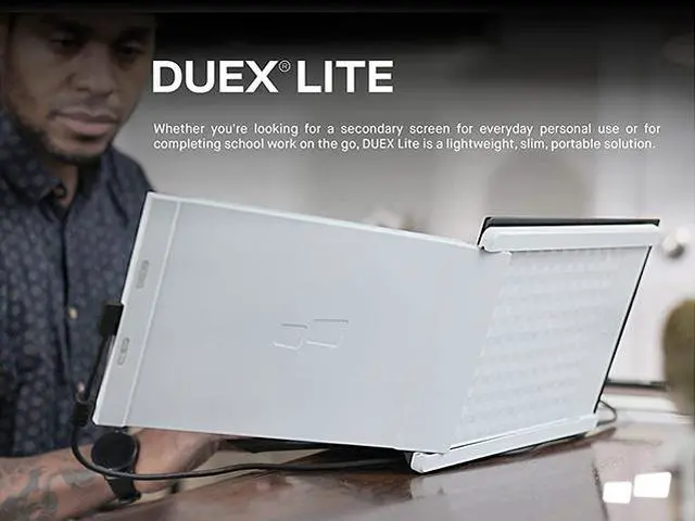 Alt view image 6 of 7 - Mobile Pixels DUEX Lite Jadeite Green 12.5" Portable Double Monitor 300 nits (adjustable)