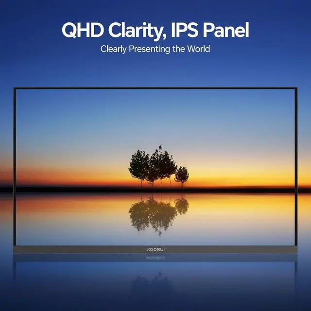 Alt view image 5 of 8 - KOORUI 27" 2560 x 1440 (2K) 120 Hz IPS Gaming Monitor 1 ms 99% SRGB Flat Panel E2721H